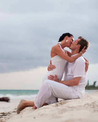 Wedding in a White Beach